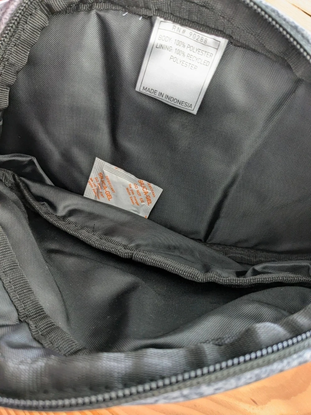 adidas Heather Gray Belt Bag with Black Logo